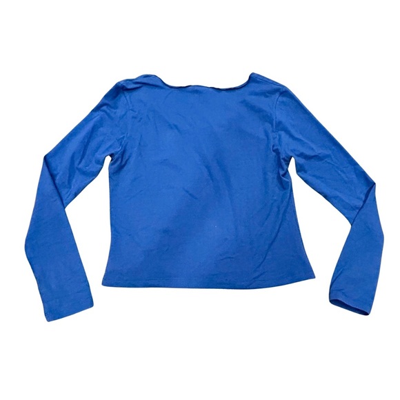 Crea Concept Blue Knit Top & Wool Blend Plaid Skirt Set (EU 42/44) - Picture 2 of 8